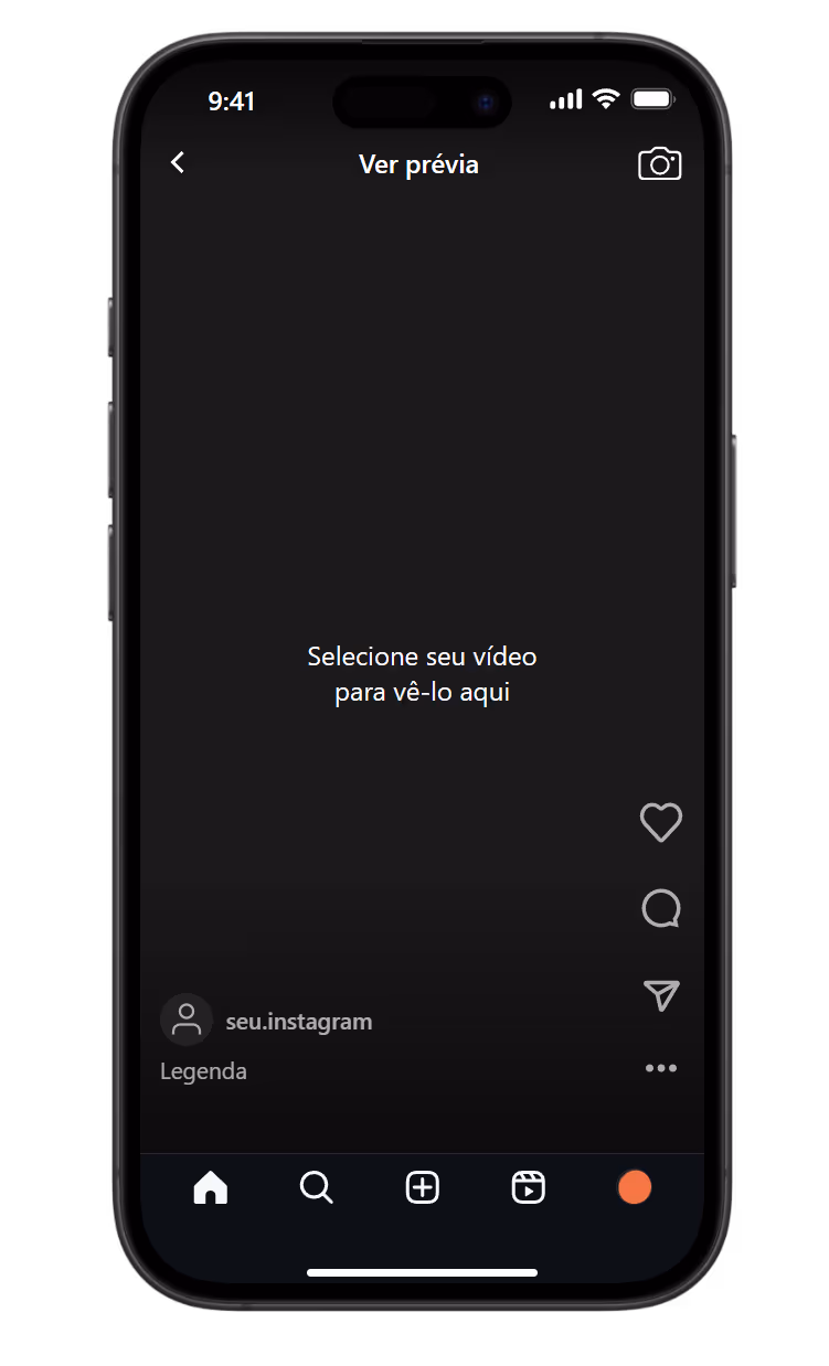 imagem de celular com interface do reels
